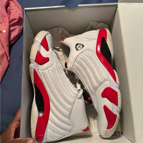 Air jordan 14 retro white/ black/varsity red